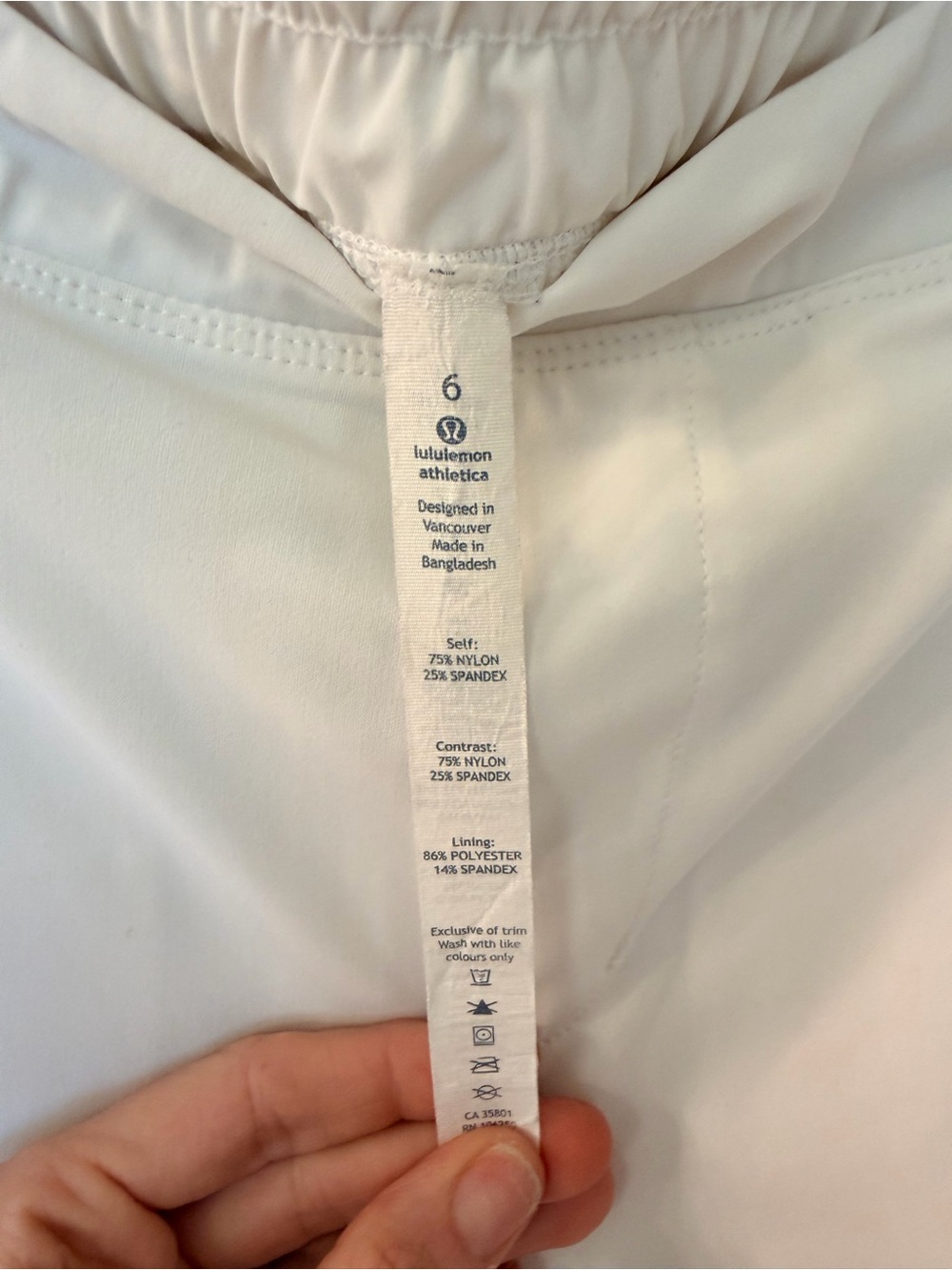 lululemon athletica White City Summer Wide-Leg Pants with Gray Side Panels - Picture 7 of 10